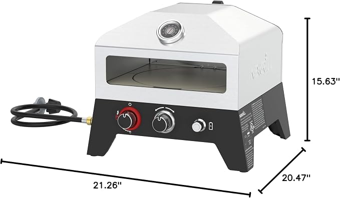 Nexgrill 12 in. Outdoor Gas Pizza Oven Portable Propane Pizza Grilling Stove - Image 8
