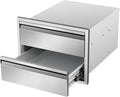 Outdoor Kitchen Drawers 18" W x 13" H x 21" D Stainless Steel Double Drawers by Unknown