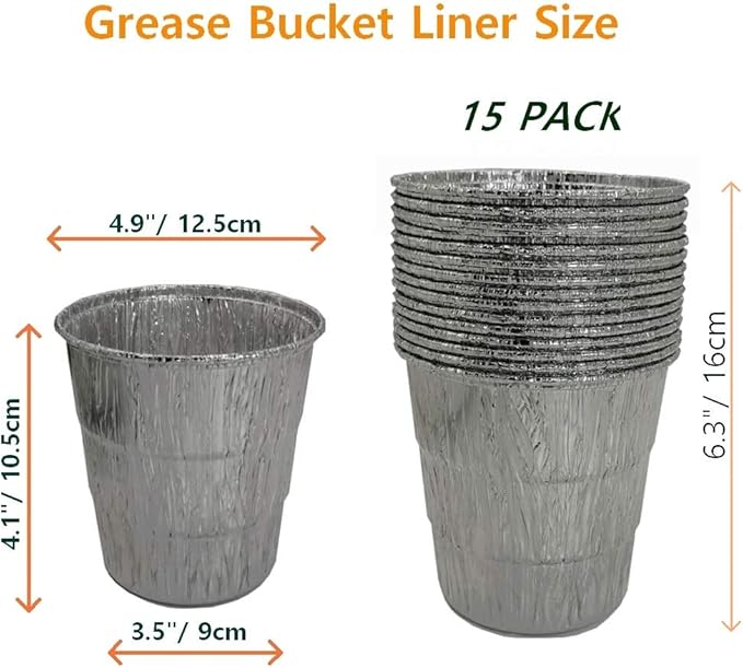 Firsgrill Grease Bucket & Liners Replacment Traeger Drips 20/22/34 Series - Image 3