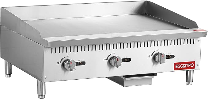 EGGKITPO 36 Inch CSA Certified Commercial Propane/Natural Gas Griddle Manual by EGGKITPO