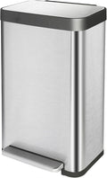 50 Liter / 13 Gallon Trash Can, Fingerprint Proof Stainless Steel Kitchen Trash by JM%C2%B7YIPENG