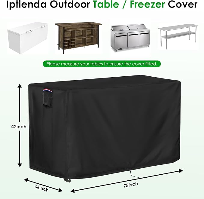 Outdoor Table Cover for Bar Height Patio Table, Waterproof Patio Cover for Prep - Image 2