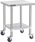 DuraSteel 24x24 NSF Stainless Steel Cart Work Table by DuraSteel