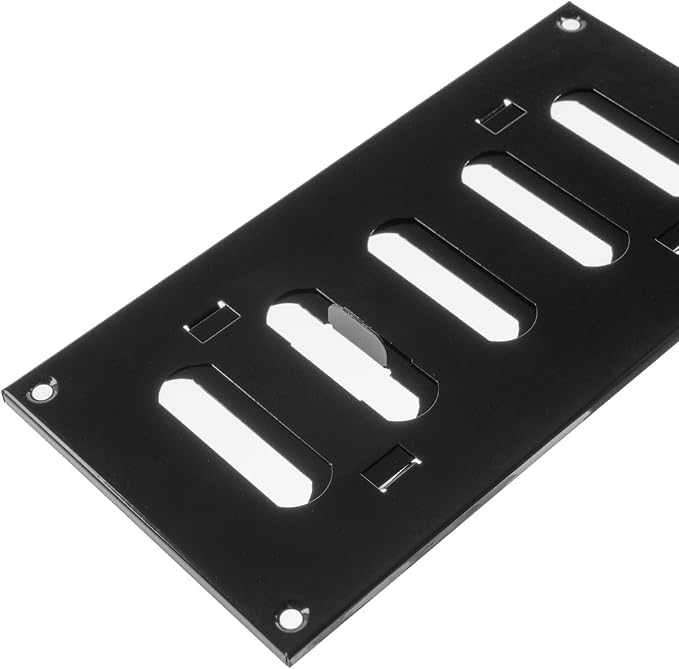 8" x 4" Inch Black Adjustable Air Wall Vent Cover - Image 7