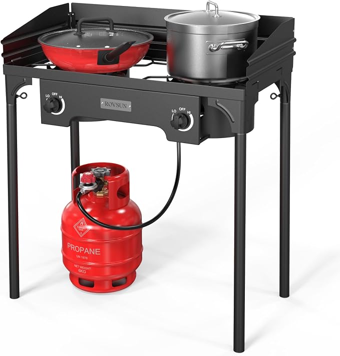 ROVSUN 2 Burner Outdoor Camping Stove by ROVSUN