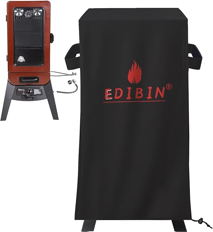 Smoker Cover for Pit Boss Grills PBV3G1 Vertical Smoker, 600D Waterproof Grill by EDIBIN