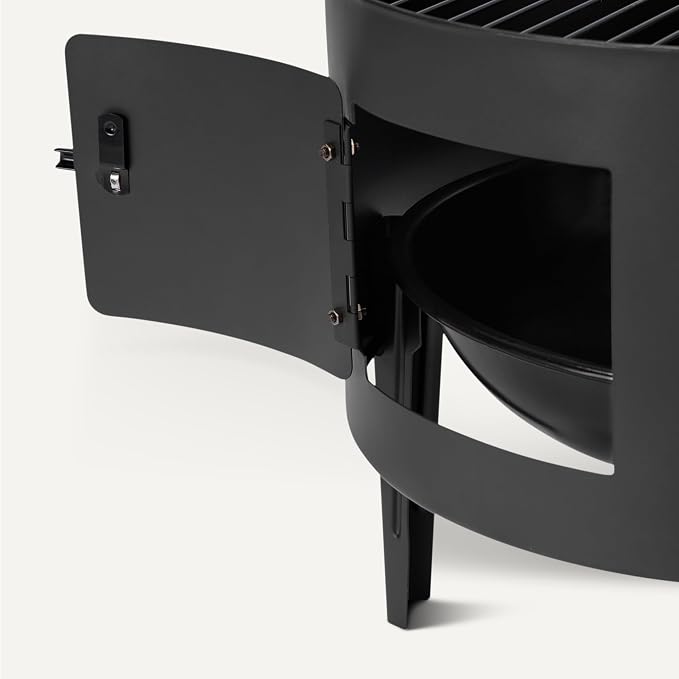 Amazon Basics 16 inch Vertical Charcoal Outdoor Smoker, BBQ Grill, Adjustable - Image 4
