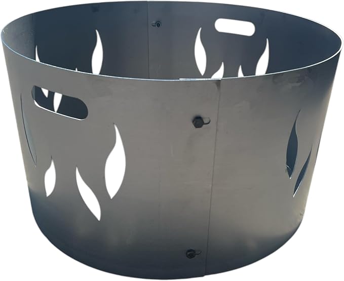 Fire Pit Spark Screen 31.5" – 2-Piece Heavy Duty Steel Mesh Cover by UNITEDFIRE