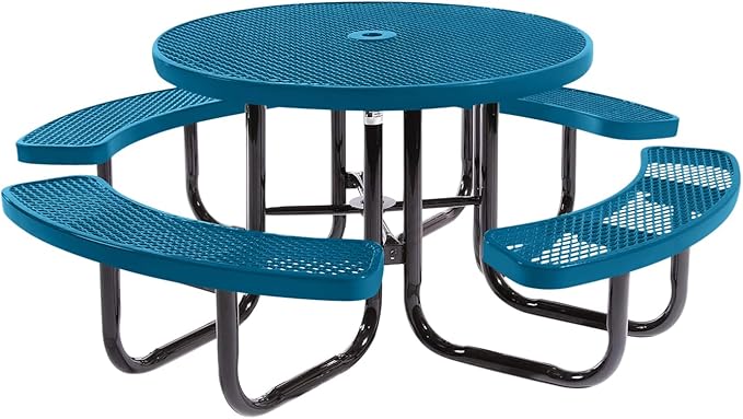 COATEDOUTDOORFURNITURE Heavy-Duty Portable Outdoor Picnic Table by CoatedOutdoorFurniture