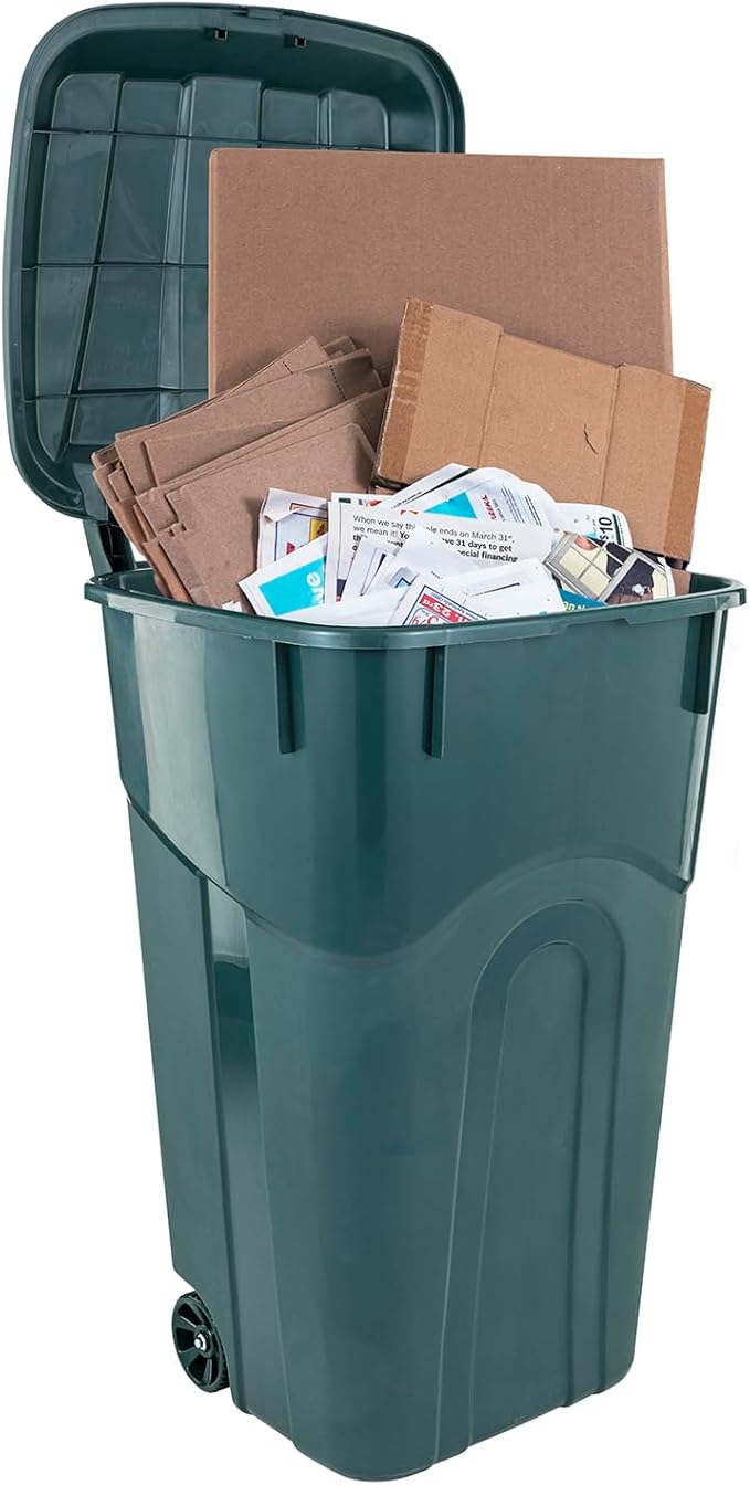 ECOSolution 32 Gallon Wheeled Outdoor Garbage Can - Image 6