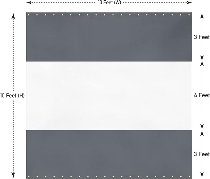 Covers & all Outdoor Clear Panel Curtain, 12 oz Vinyl Outdor Curtains - Image 2