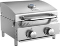 Veralune 2 Burner Tabletop Gas Grill, 000 BTUs Stainless Steel Portable Propane by Unknown