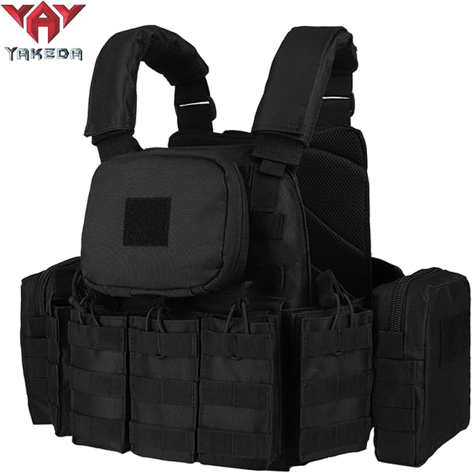 YAKEDA Outdoor Removable CS Training Vest, Molle Breathable Training Quick - Image 3