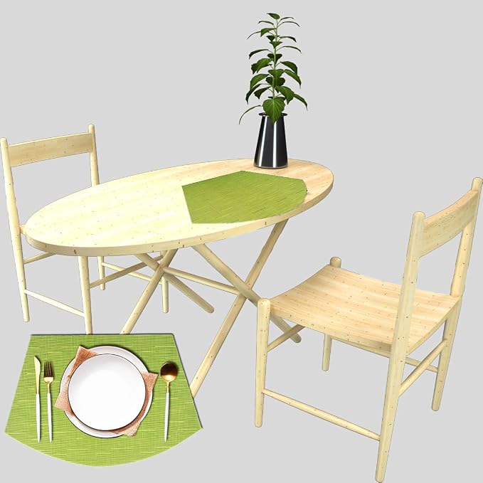 PIGCHCY Wedge Shaped Placemats Set of 6 - Image 7