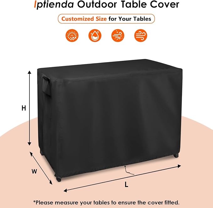 Customized Table Cover for Outdoor Tables, Personalized Heavy Duty Waterproof - Image 2
