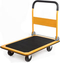 LEADALLWAY Platform Truck Large Size 880lbs Heavy Duty Foldable Push Cart by LEADALLWAY