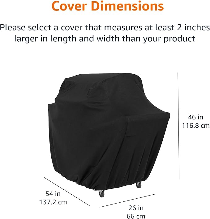 Amazon Basics Gas Grill Barbecue Cover, 54 inch / S - Image 2
