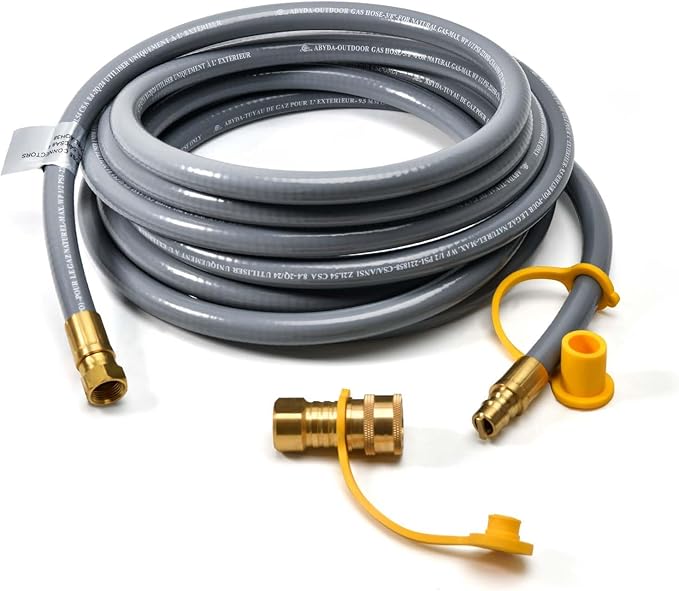 ABYDA 18 Feet 3/8" ID Natural Gas Grill Hose by ABYDA