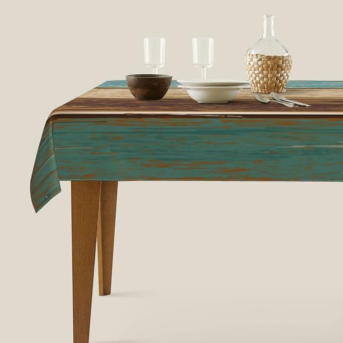 Worltoldb Farmhouse Country Tablecloths Polyester Table Cloth - Image 2