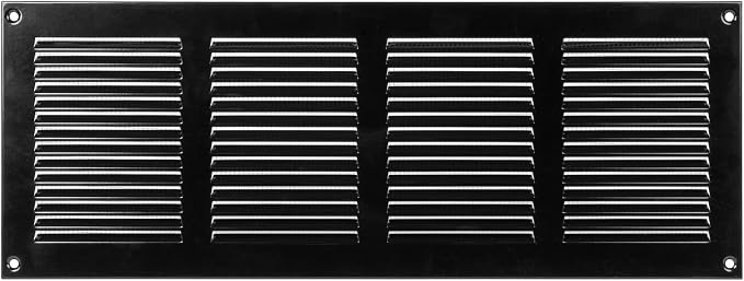 Repa Market 5-Pack Air Vent Cover 16x6 Inch Black Galvanized Steel Louvered - Image 8