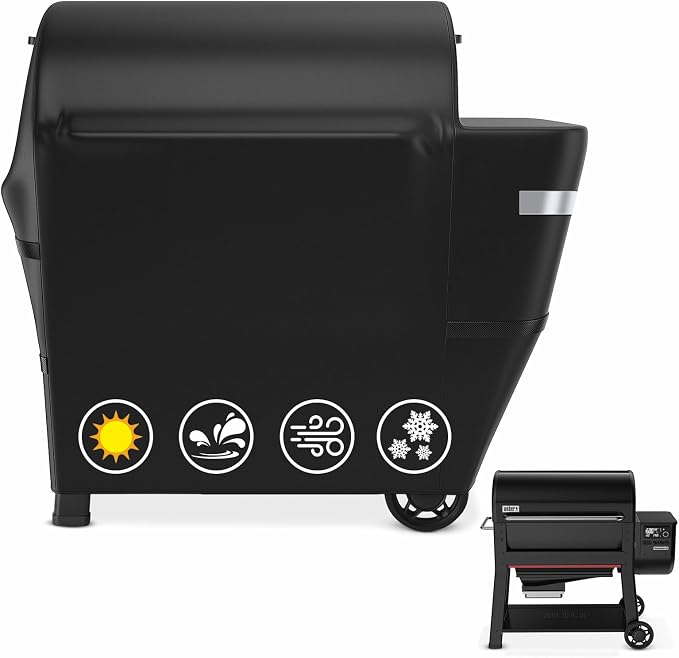 Utheer Grill Cover for Weber Searwood XL 600 Pellet Grill, Heavy Duty 600D by Utheer