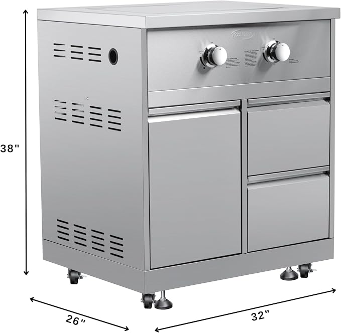 KoolMore 32 in. Outdoor Kitchen Liquid Propane Side Burner - Image 3