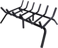 Fireplace Grate, Fireplace Log Holder, 24 inch Heavy Duty Solid Cast Iron by Luoieo