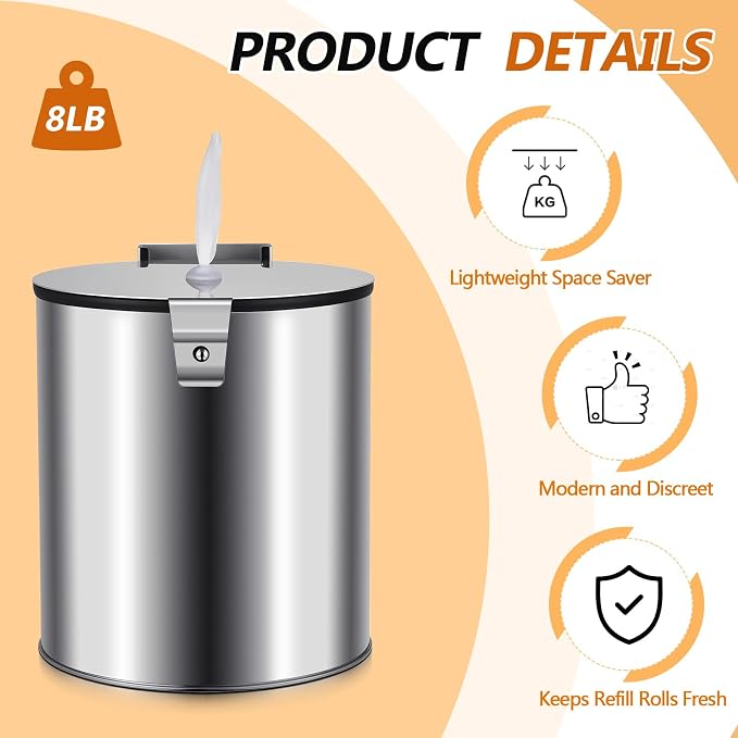 Zonon Stainless Steel Wall Mount Disinfectant Wipe Dispenser Fits Sanitizing - Image 3
