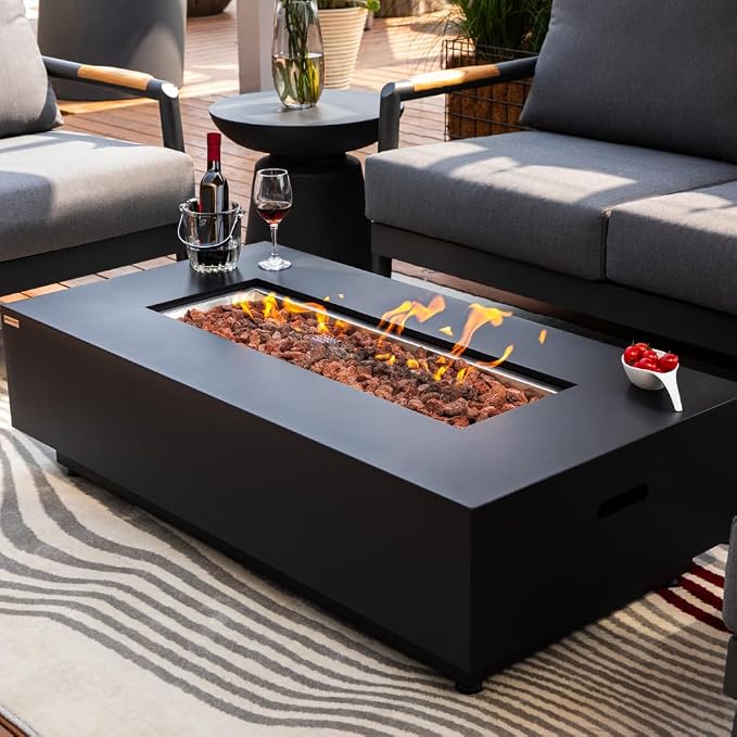 Westwood 50” Propane Fire Pit Smokeless Firepit Outdoor Gas Fire Pit - Image 3
