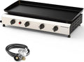 4 Burner Flat Top Grill, 30 Inch Stainless Steel Tabletop Portable Propane by ADREAK