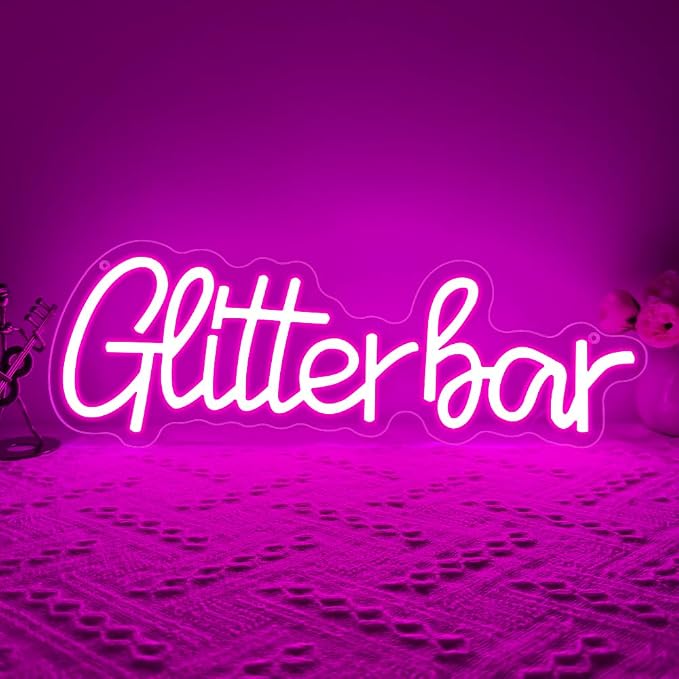 Glitter Bar Neon Sign, Bar Signs - Image 6