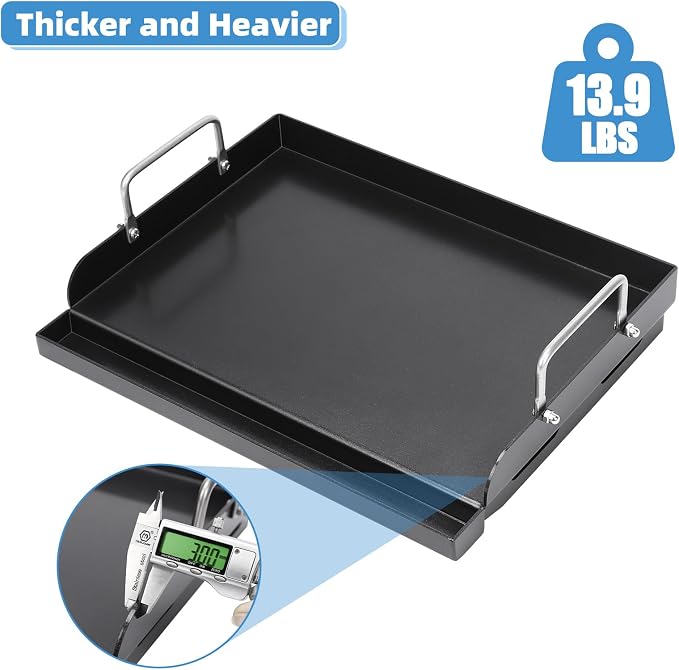 Universal Griddle Plate for Gas Grill – Premium Ceramic Coating Cooking Griddle - Image 5