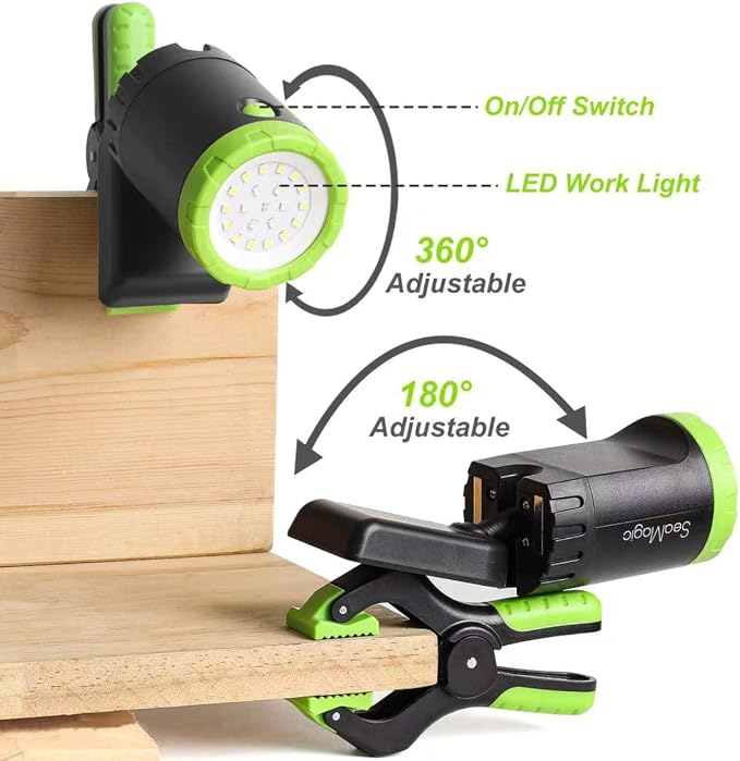 3-Pack Rechargeable LED Work Lights - Image 3