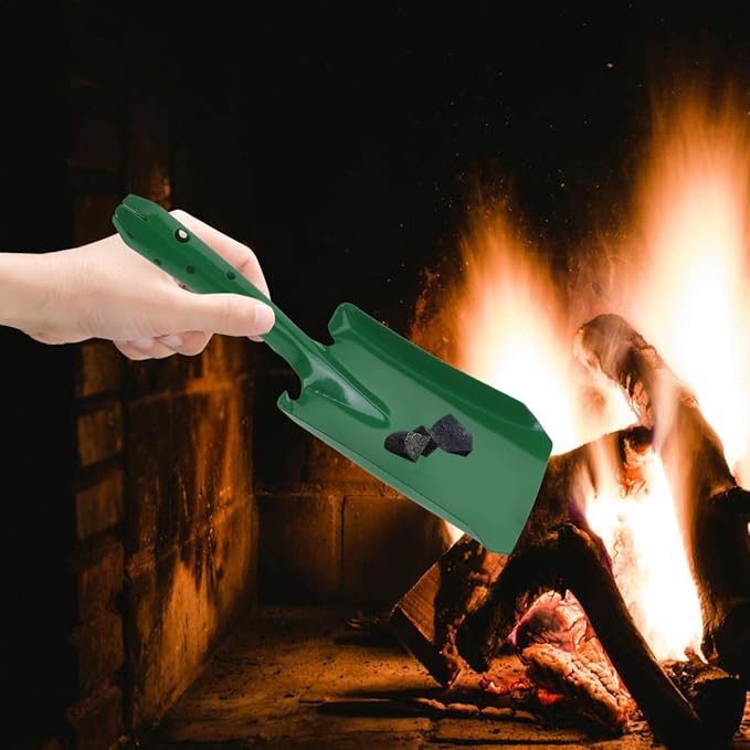 BESPORTBLE Ash Scoop for Fireplace, Fire Pit & Wood Stove – Small Iron Coal - Image 9