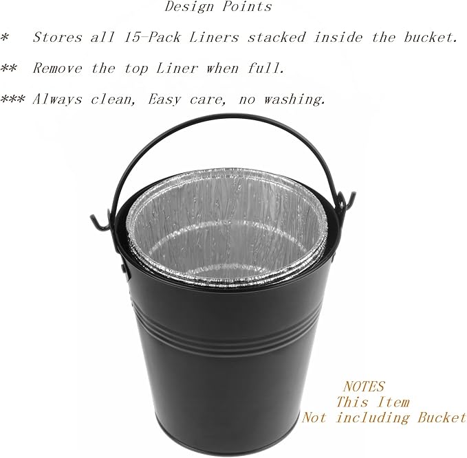 Firsgrill 30-Pack Grease Bucket Liners Replacment - Image 3