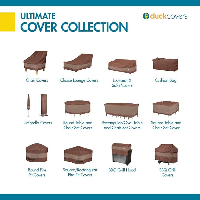 DUCKCOVERS Ultimate Water-Resistant 90 Inch Rectangular/Oval Patio Table - Image 11