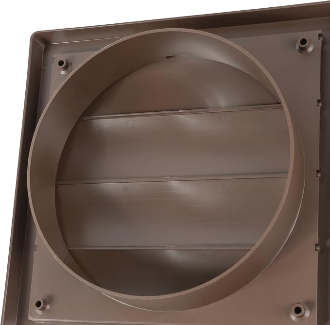 Plastic 6" Black Dryer Vent Cover - Image 6