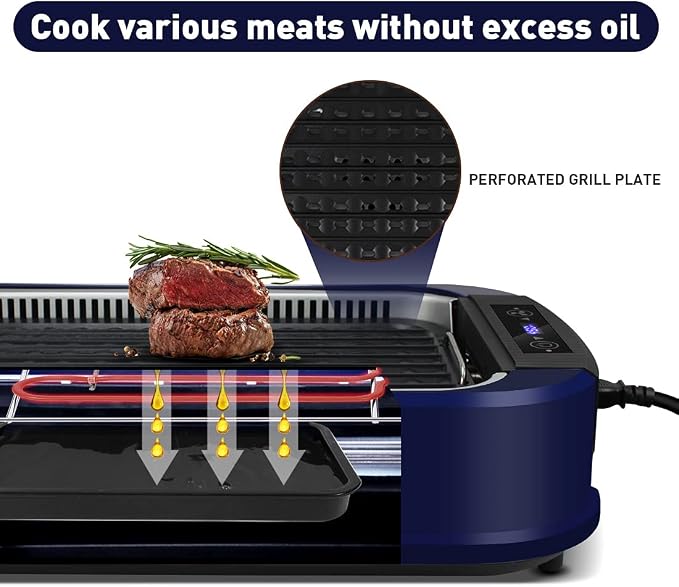 Indoor Grill CUSIMAX Electric Smokeless Grill Portable Korean BBQ - Image 5