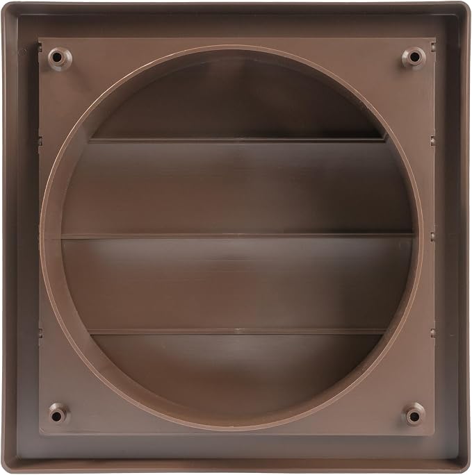 Plastic 6" Black Dryer Vent Cover - Image 4