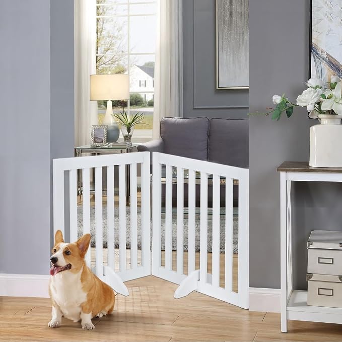 unipaws 24”H Free Standing Pet Gate - Image 2