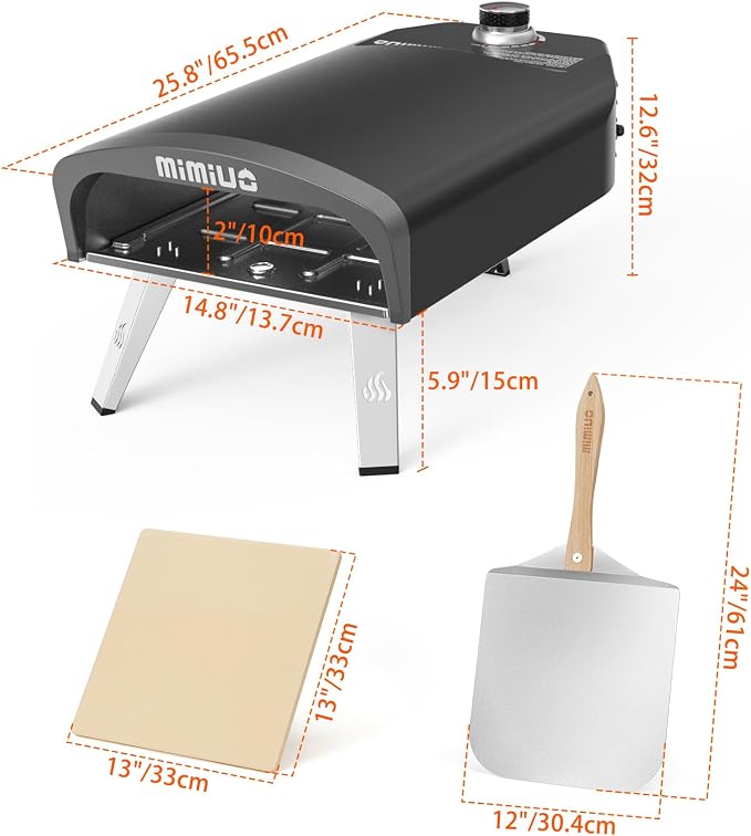 Mimiuo Gas Pizza Oven Outdoor - Image 2