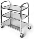 Nisorpa 3 Tier Stainless Steel Utility Cart L30 x W16 x H33 Inch Kitchen by Nisorpa