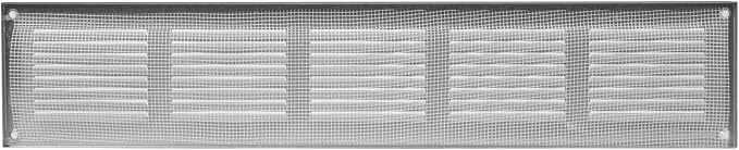 Repa Market Air Vent Cover 20x4 Inch Black Galvanized Steel Louvered Grill Cover - Image 6