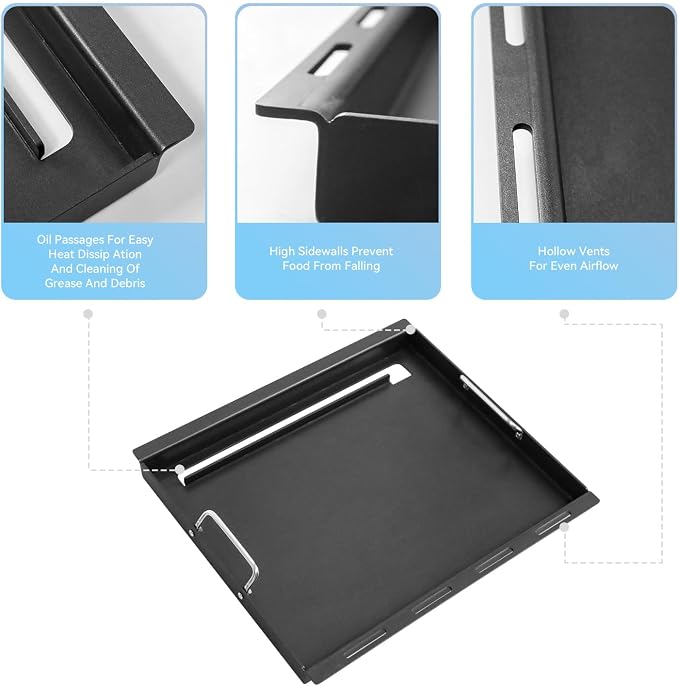 Full-Size Griddle Inserts for Weber Spirit 300 Spirit II 300 Series, Flat Top - Image 6