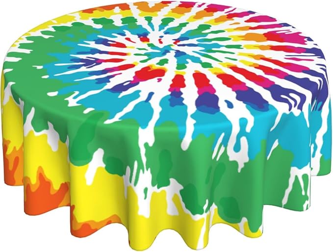 Tie-dye Round Tablecloth - Image 2