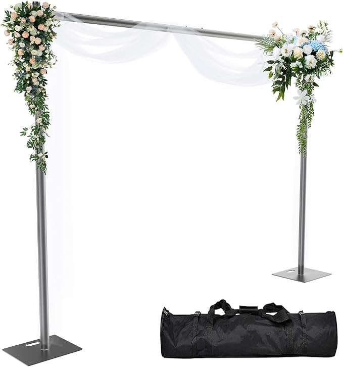 Pipe and Drape Backdrop Stand 8ftx10ft Adjustable Background Support System by Kinchoix