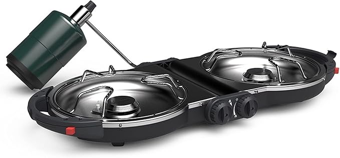 Coleman Fold ‘N Go 2-Burner Propane Stove, Dual Adjustable Burners by Coleman