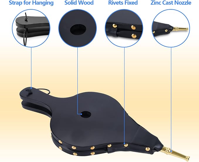 Bellows for Fire Pit, Fireplace Blower - Image 3