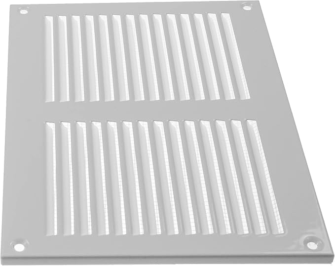 Repa Market 8x6 Inch Air Vent Cover/White Galvanized Steel Louvered Grill Cover - Image 8
