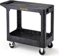ELAFROS Heavy Duty Plastic Utility Cart Flat top 37 x 18.8 Inch by ELAFROS